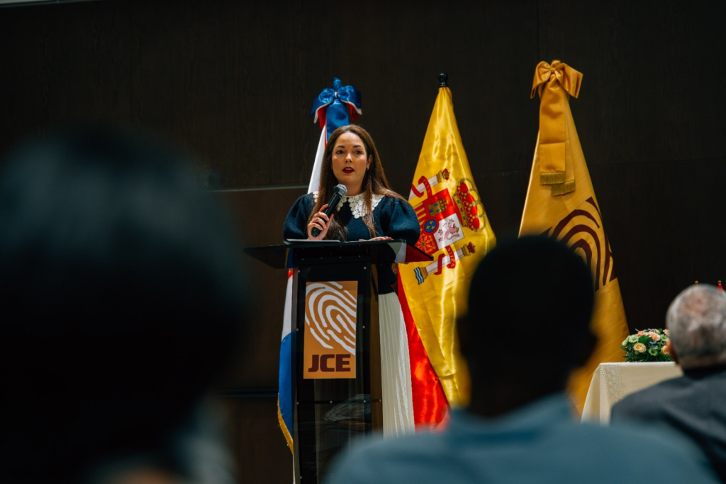 Hirayda Marcelle Fernández Guzmán, coordinadora del Voto Dominicano en el Exterior de la Junta Central Electoral. (Créditos: Prensa JCE)