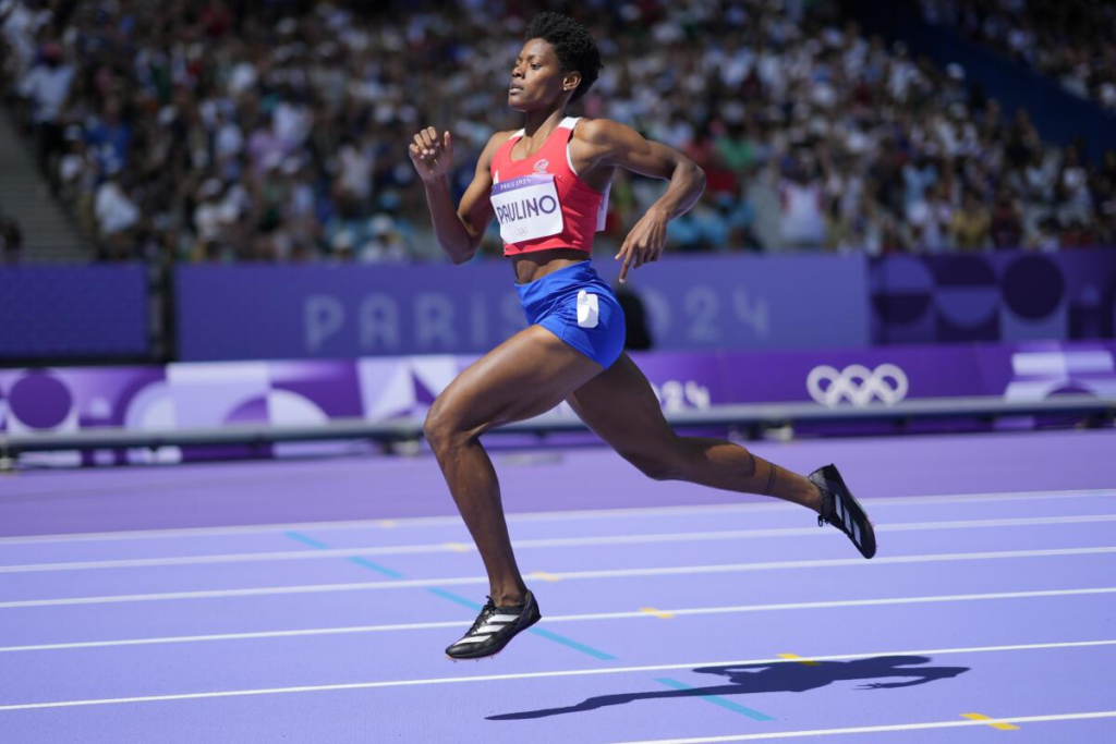 Marileidy Paulino durante una de sus competencias en los Juegos Olímpicos de Paris 2024. (Crédito: Prensa COD)