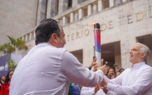 INEFI y MINERD reciben antorcha de los XXV Juegos Santo Domingo 2026