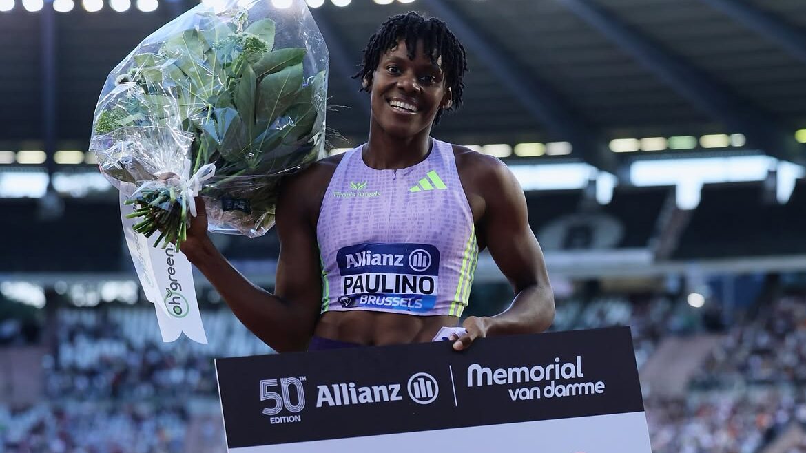Marileidy Paulino, quien estableció nueva marca del Meeting en la final de la Liga Diamante en Bruselas. (Crédito: Wanda Diamond League)